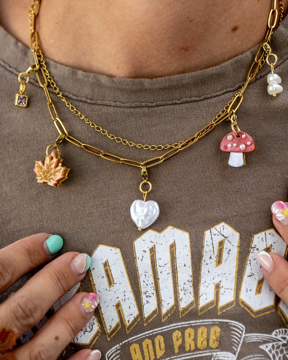 Charm seta Chic perlas🍄