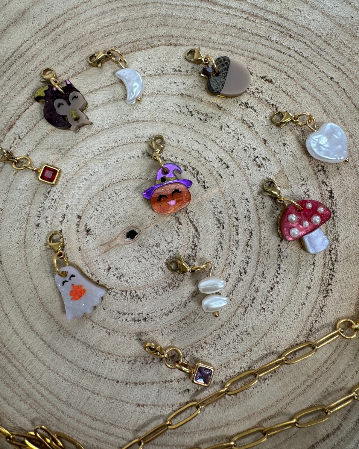 Charm seta Chic perlas🍄