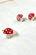 Pendientes mini setas Chic perlas🍄