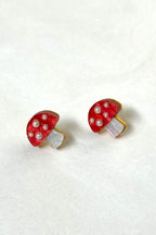Pendientes mini setas Chic perlas🍄