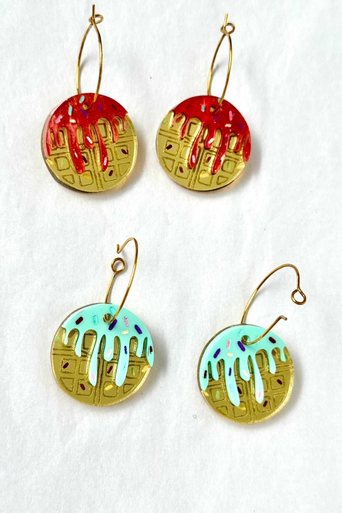 Pendientes Gofres BRILLANTES