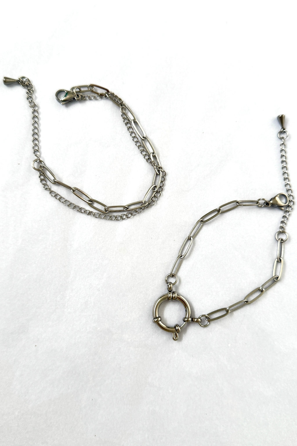 Pulseras Base Color Acero⛓️✨