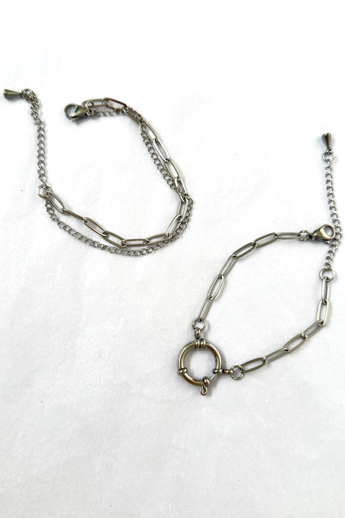 Pulseras Base Color Acero⛓️✨