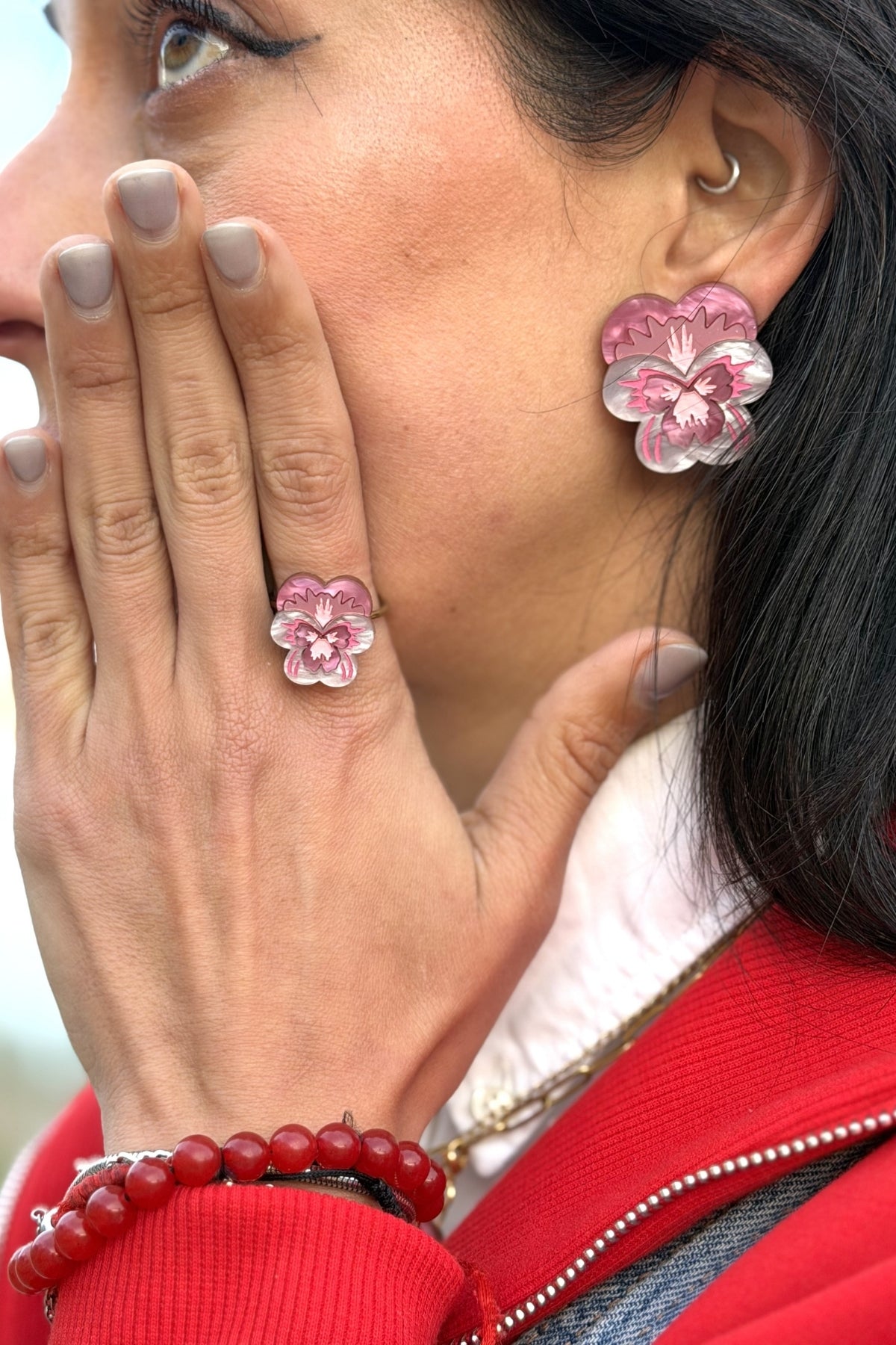 🌸 Anillo Pensamiento Real