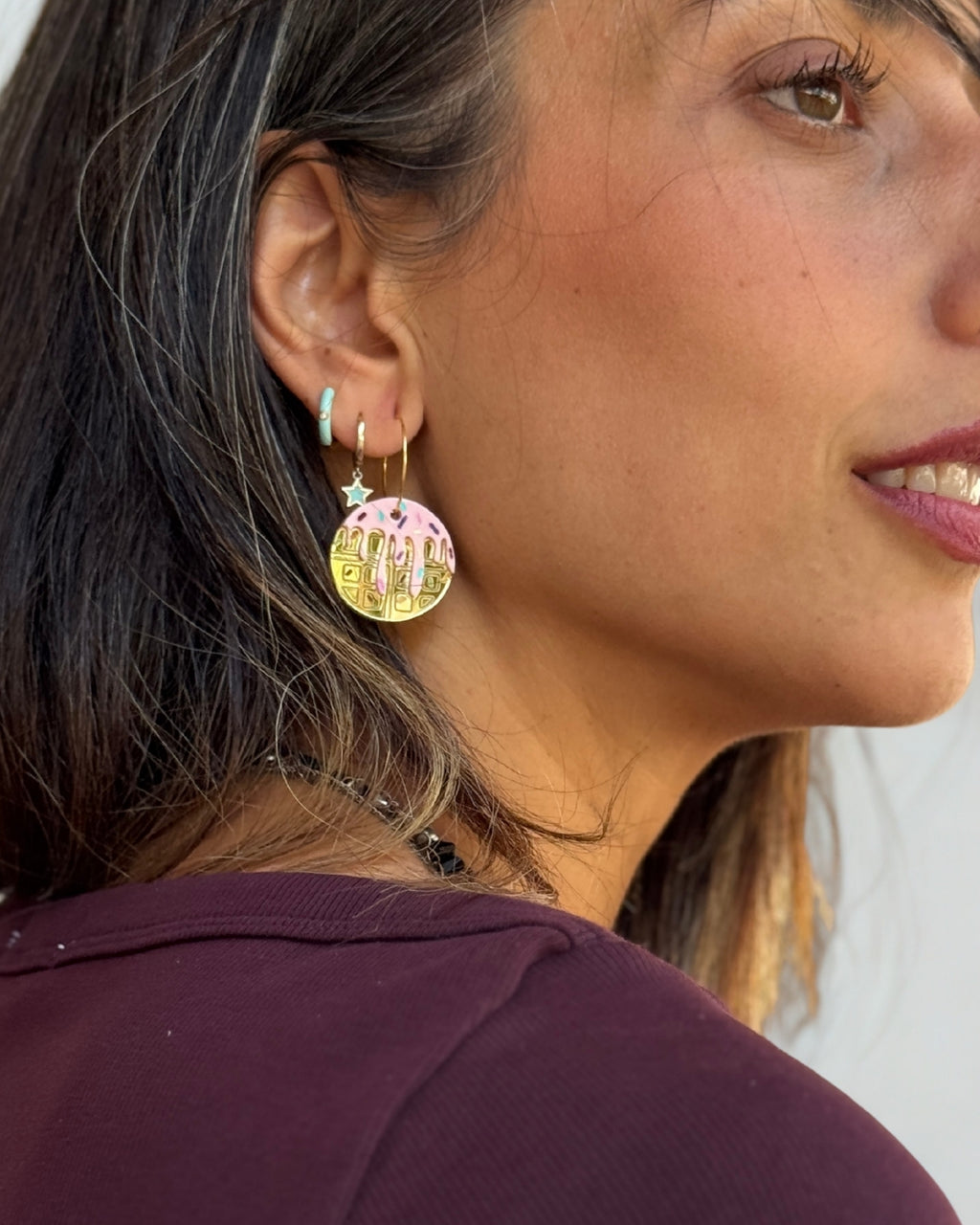 Pendientes Gofres BRILLANTES