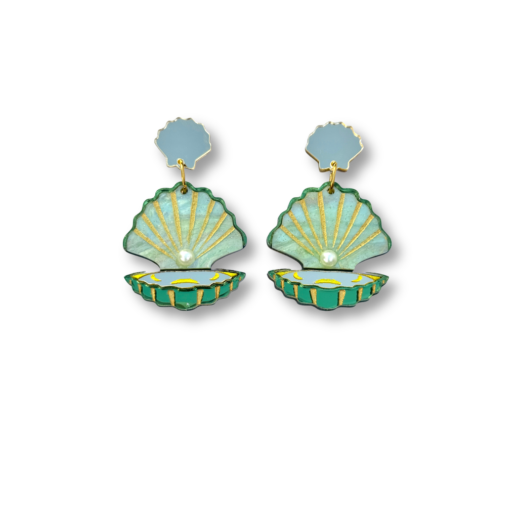 Pendientes TaRo Joyas de metacrilato ligero con diseños inspirados en el mar y la playa, colección Sol y Brilli, accesorios alegres y originales para brillar en verano.