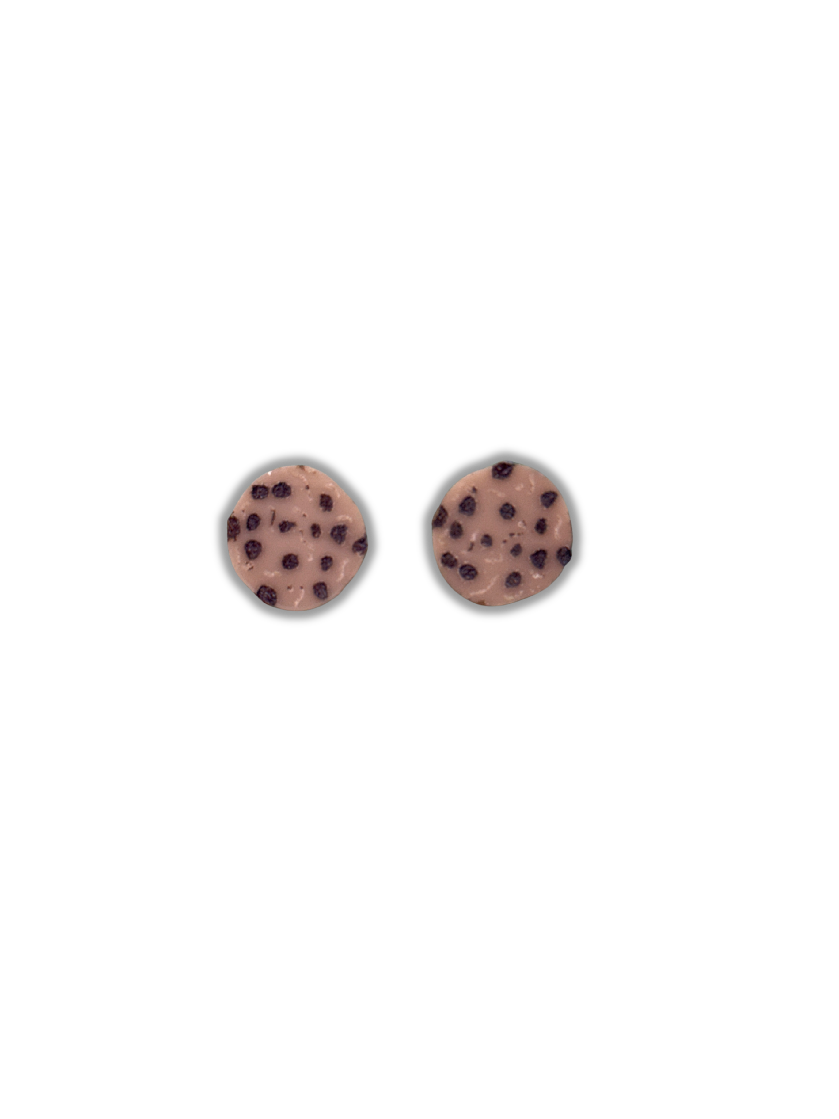 Pendientes TaRo Joyas de metacrilato ligero con diseño de cookies coloridas, colección Sugar Pop, ideales para brillar y añadir diversión a tu look diario. Foto transparente